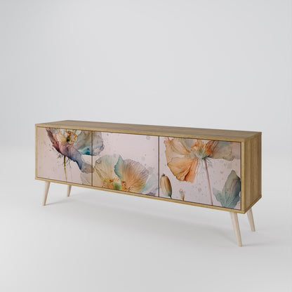 SOFTEN POPPY 3-Door TV Cabinet