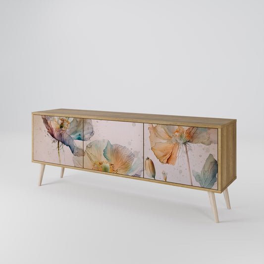 SOFTEN POPPY 3-Door TV Cabinet