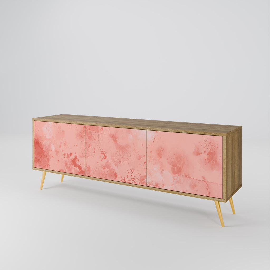 CRANE DANCE 3-Door TV Stand in Oak Effect