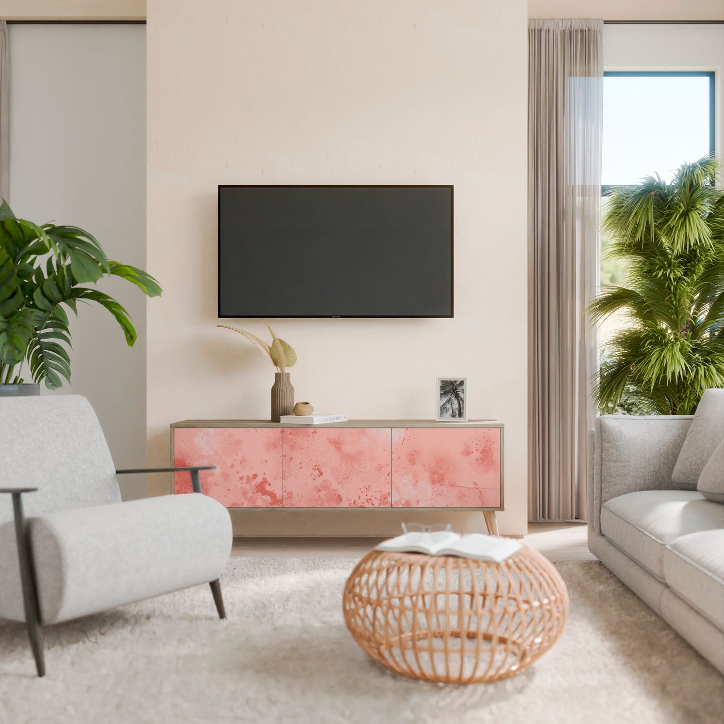 CRANE DANCE 3-Door TV Cabinet
