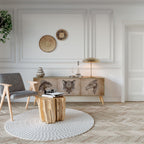 STEAMPUNK CLAN 3-Door TV Cabinet