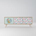 COLORFUL ALPACAS 3-Door TV Cabinet