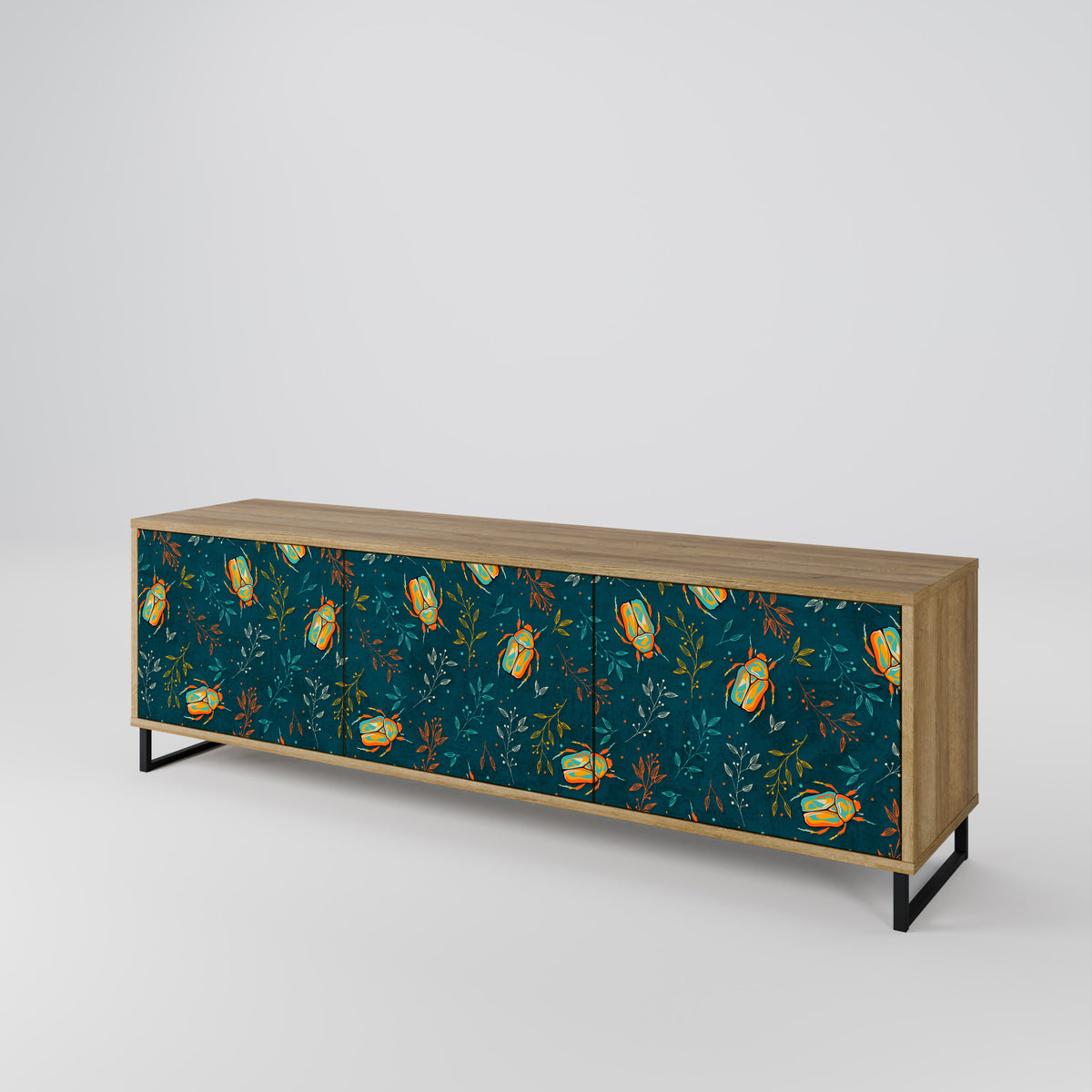 AUTUMN INSECTS 3-Door TV Cabinet