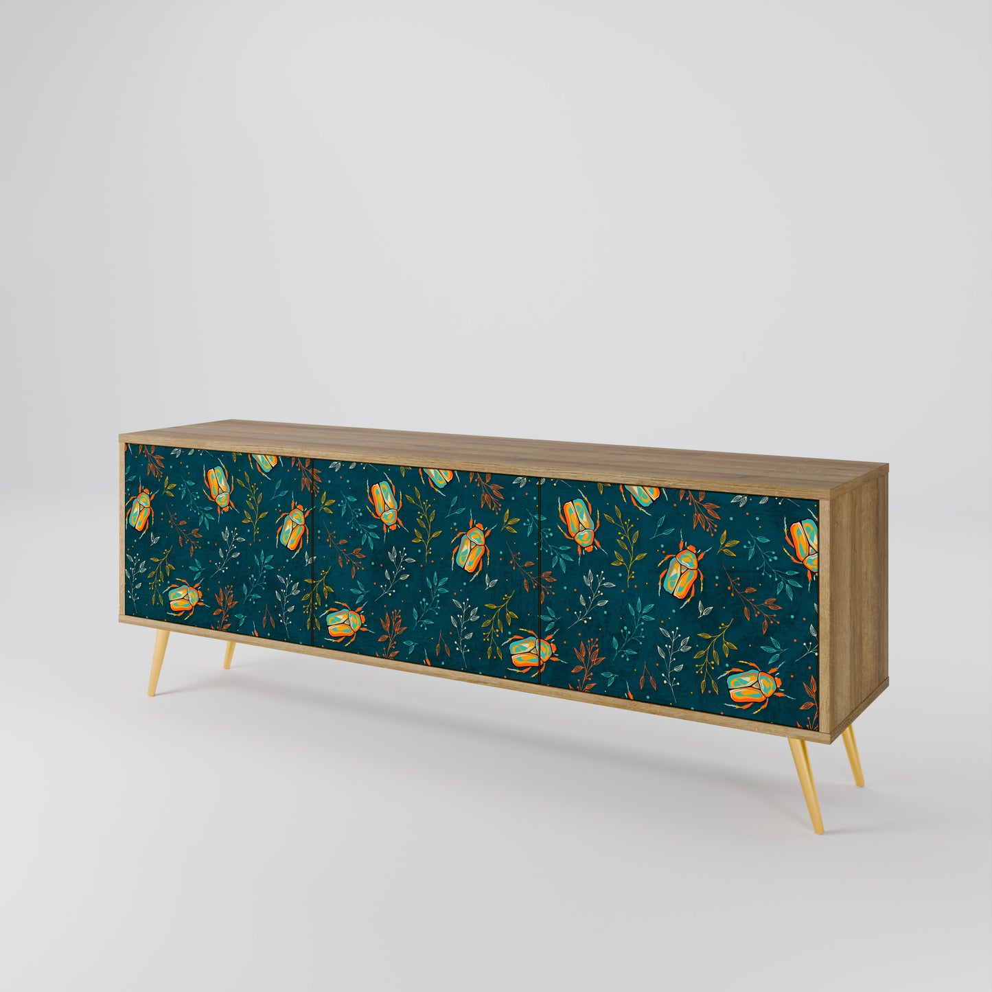 AUTUMN INSECTS 3-Door TV Cabinet