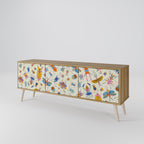 COLORFUL INSECTS 3-Door TV Cabinet
