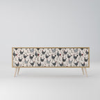 HAPPY HENS 3-Door TV Cabinet