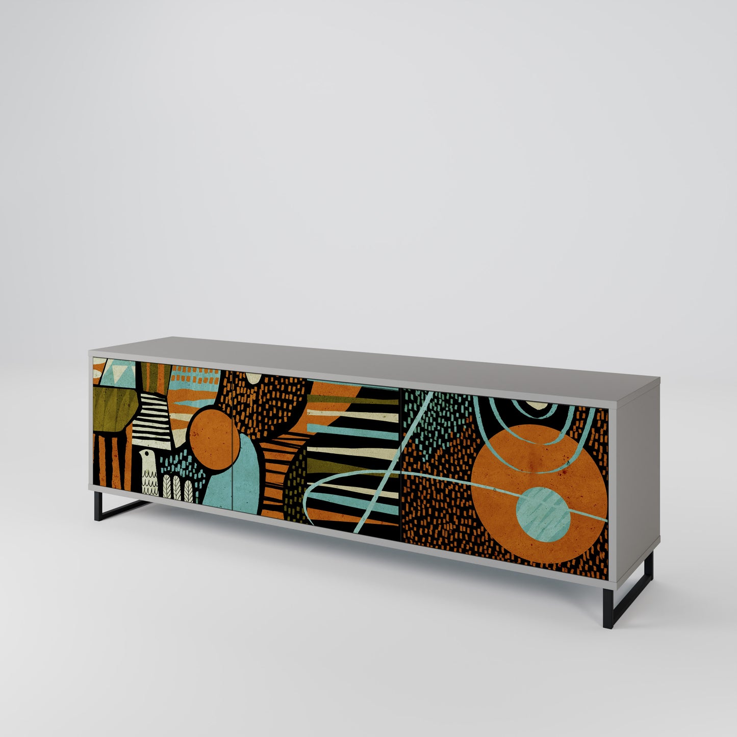 GEODE GLIMMER 3-Door TV Cabinet