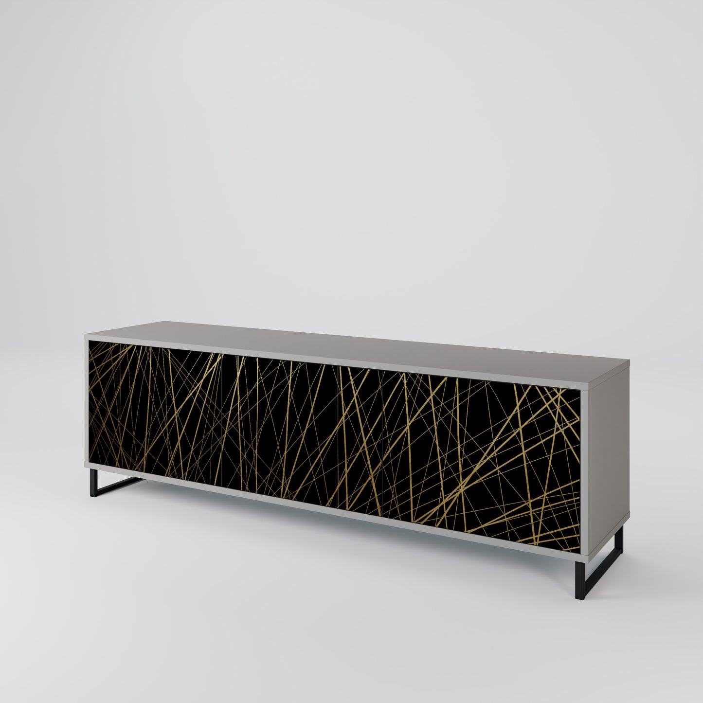 BRIGHT MESH 3-Door TV Cabinet