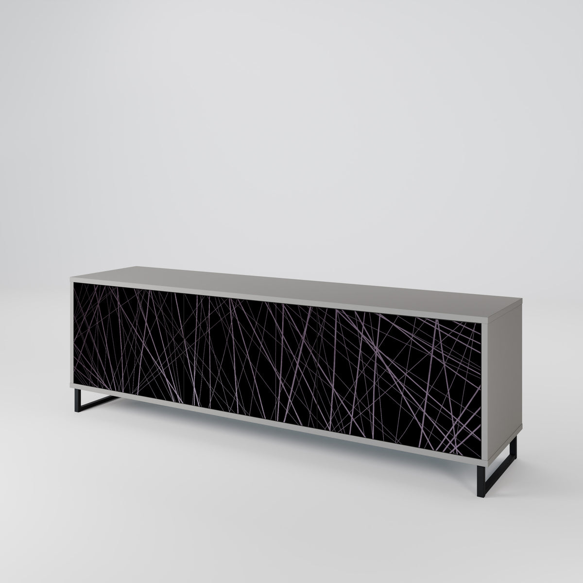 SHIMMER SPIDERGRAM 3-Door TV Cabinet
