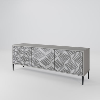 CONCRETE MOVEMENT 3-Door TV Cabinet