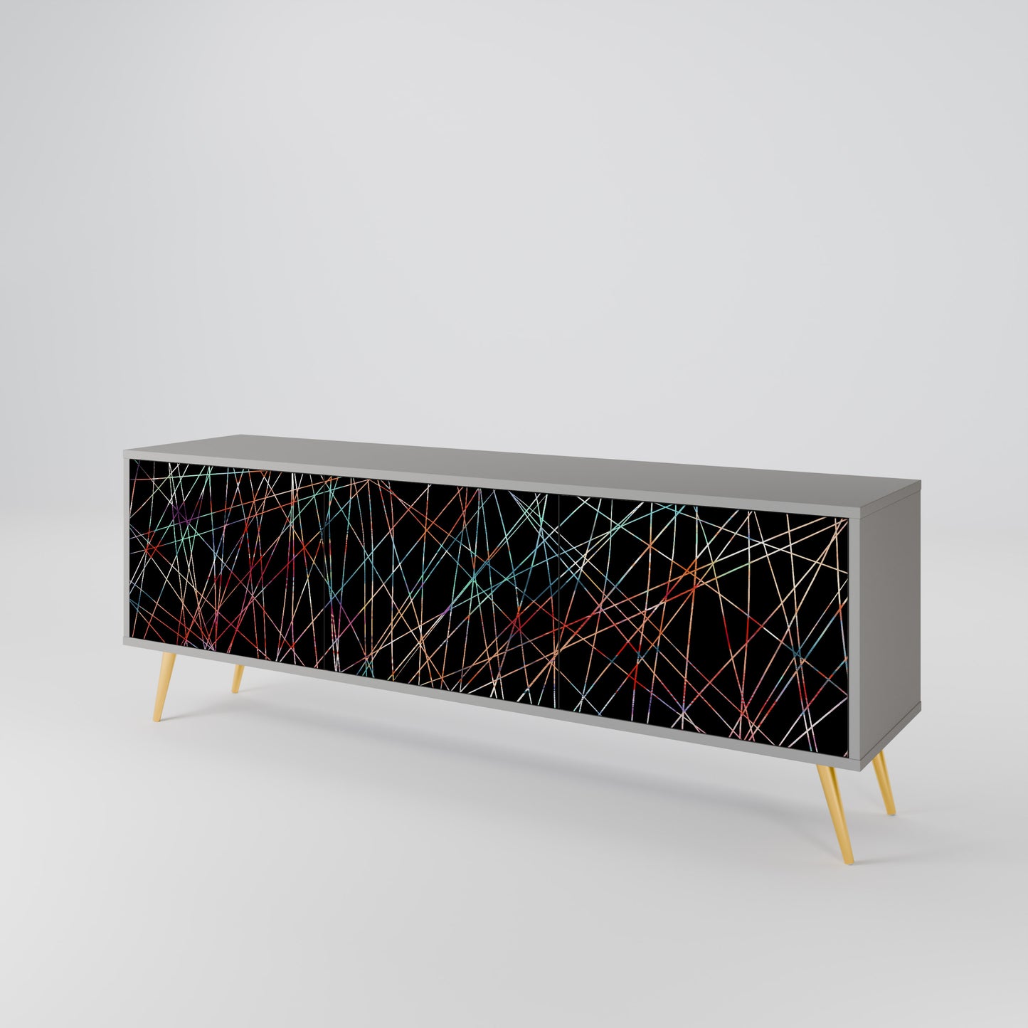 LUMINOUS SNARE 3-Door TV Cabinet