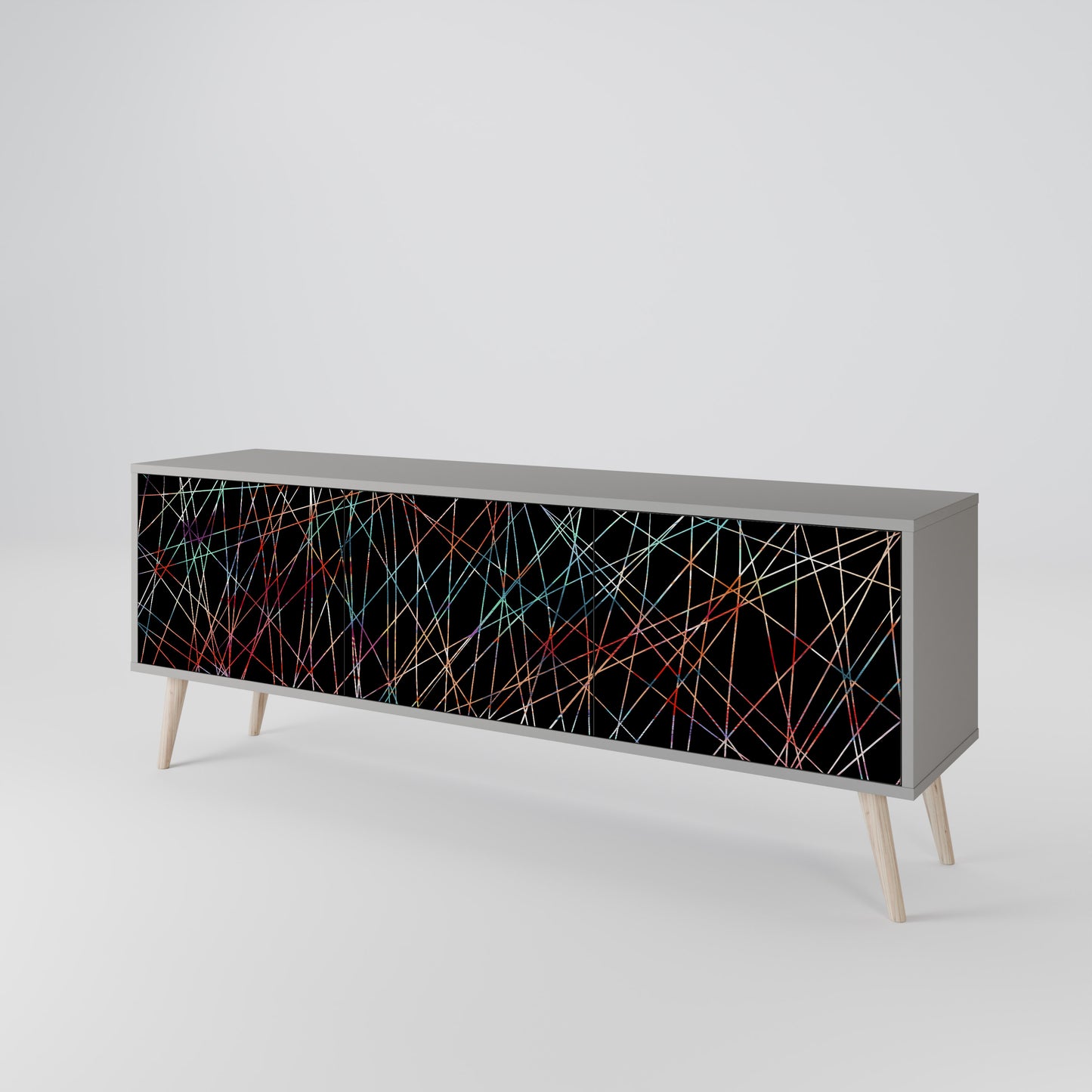 LUMINOUS SNARE 3-Door TV Cabinet