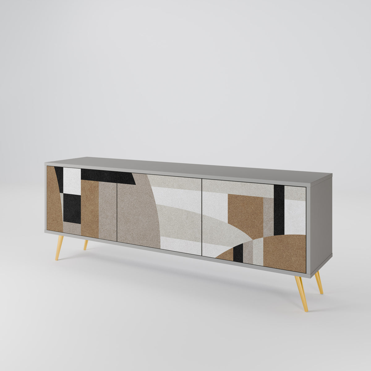 DELICATE MEMENTO 3-Door TV Cabinet