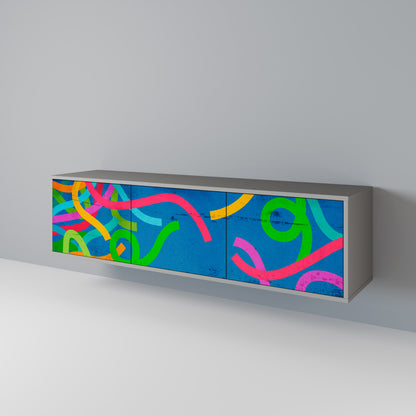 STREAMER TANGLE 3-Door TV Cabinet