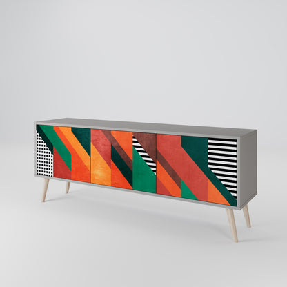 MAKESHIFT ARTISTRY 3-Door TV Cabinet