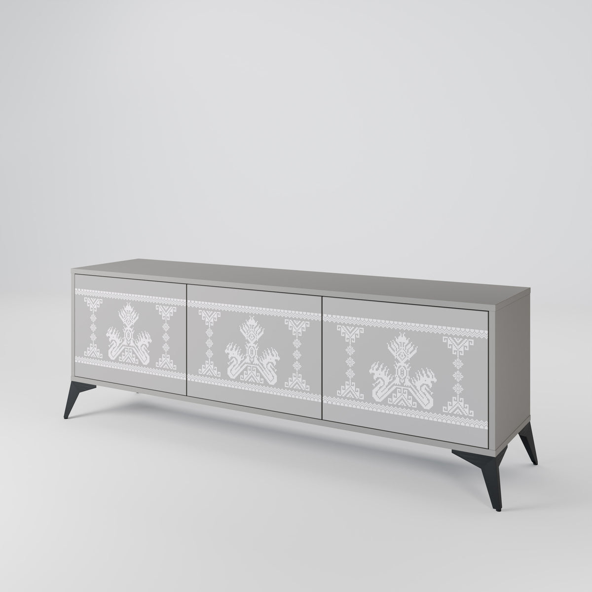 THAI GRAY 3-Door TV Cabinet