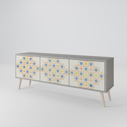 PATTERNED PRISM 3-Door TV Cabinet