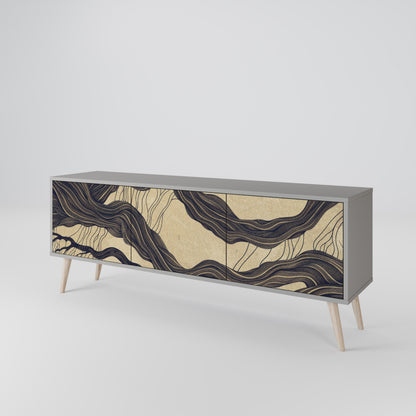 UNIFIED FRAGMENTS 3-Door TV Cabinet