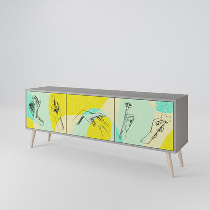 BODY LANGUAGE 3-Door TV Cabinet