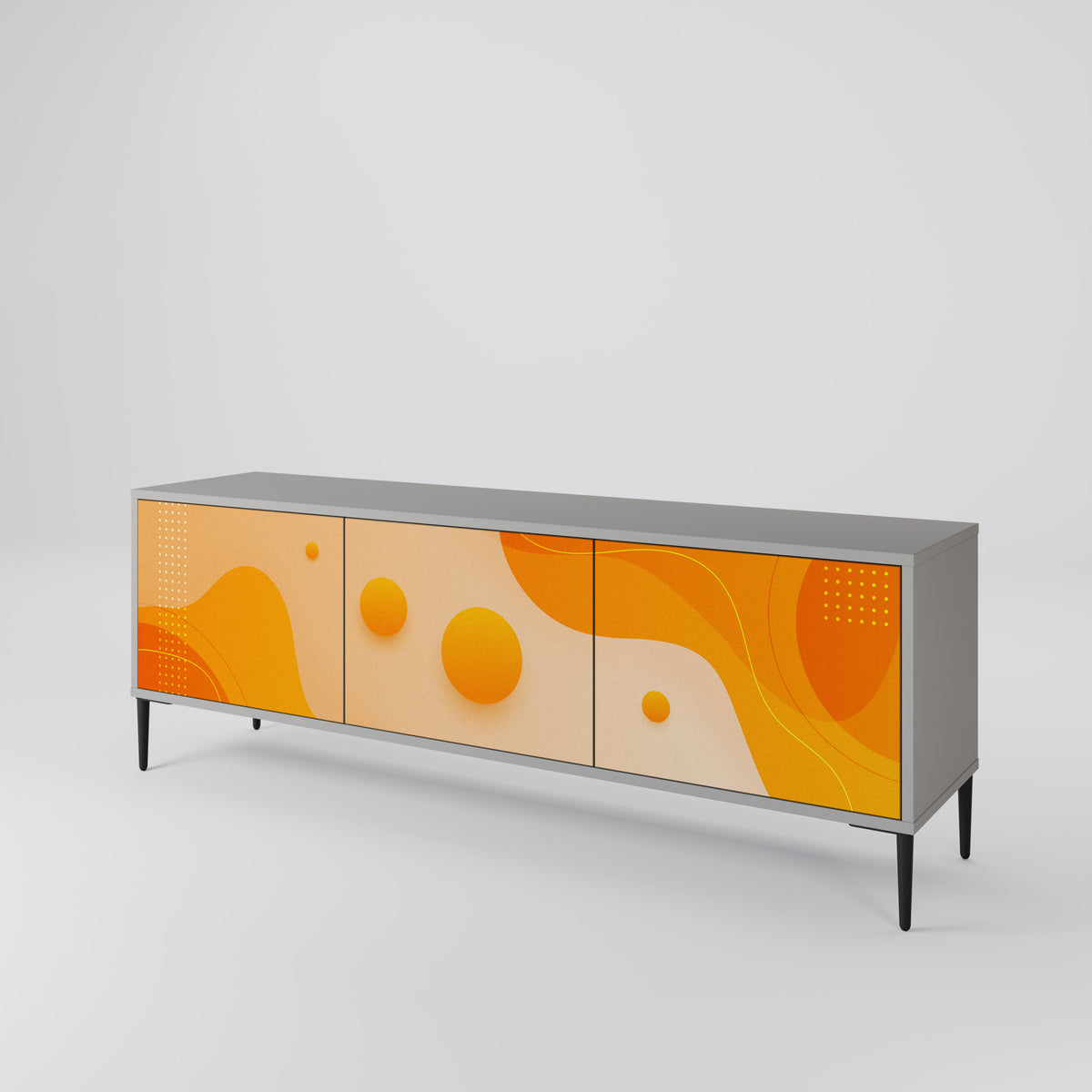 ORANGE ARRANGEMENT 3-Door TV Cabinet