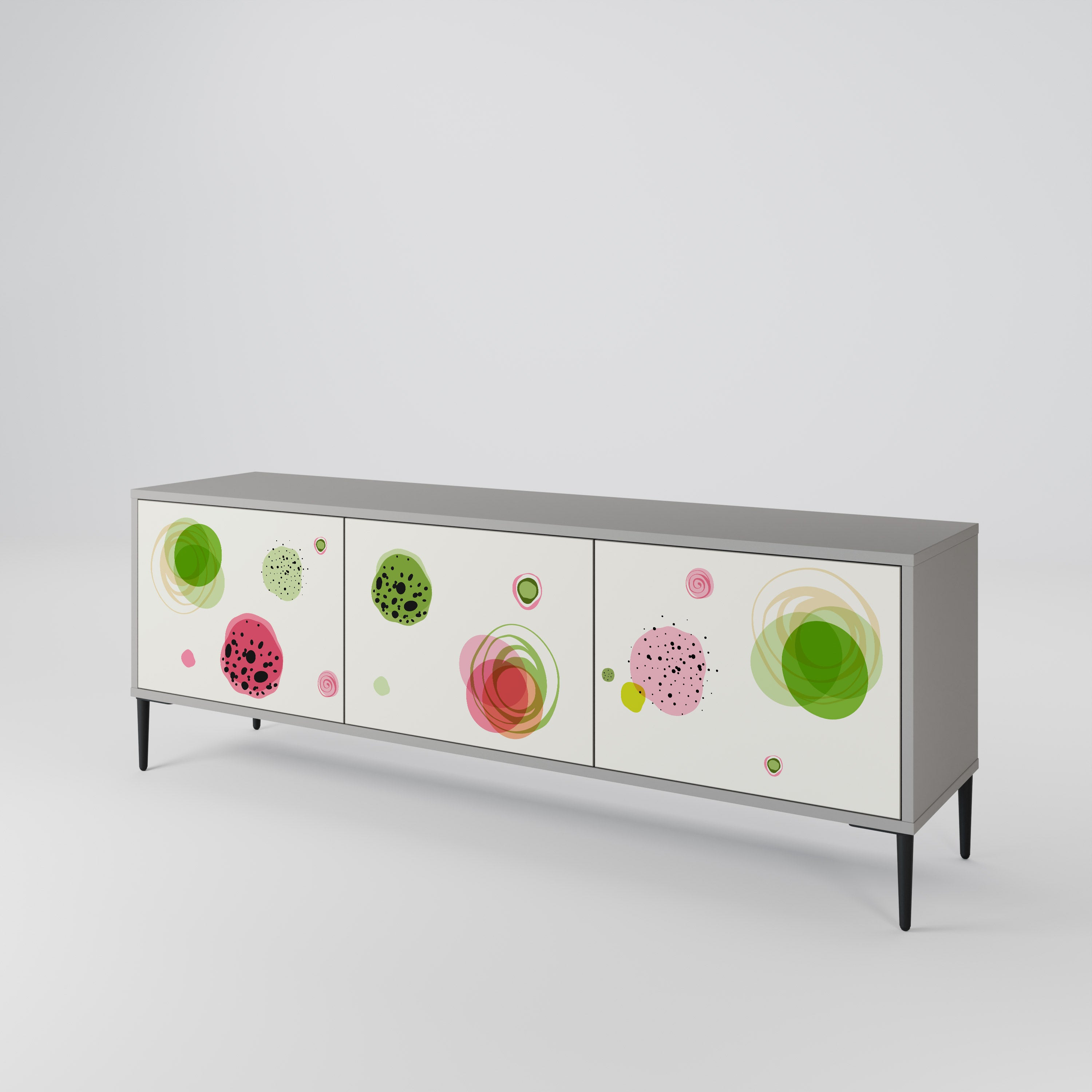 COLORFUL COSMOS 3-Door TV Cabinet