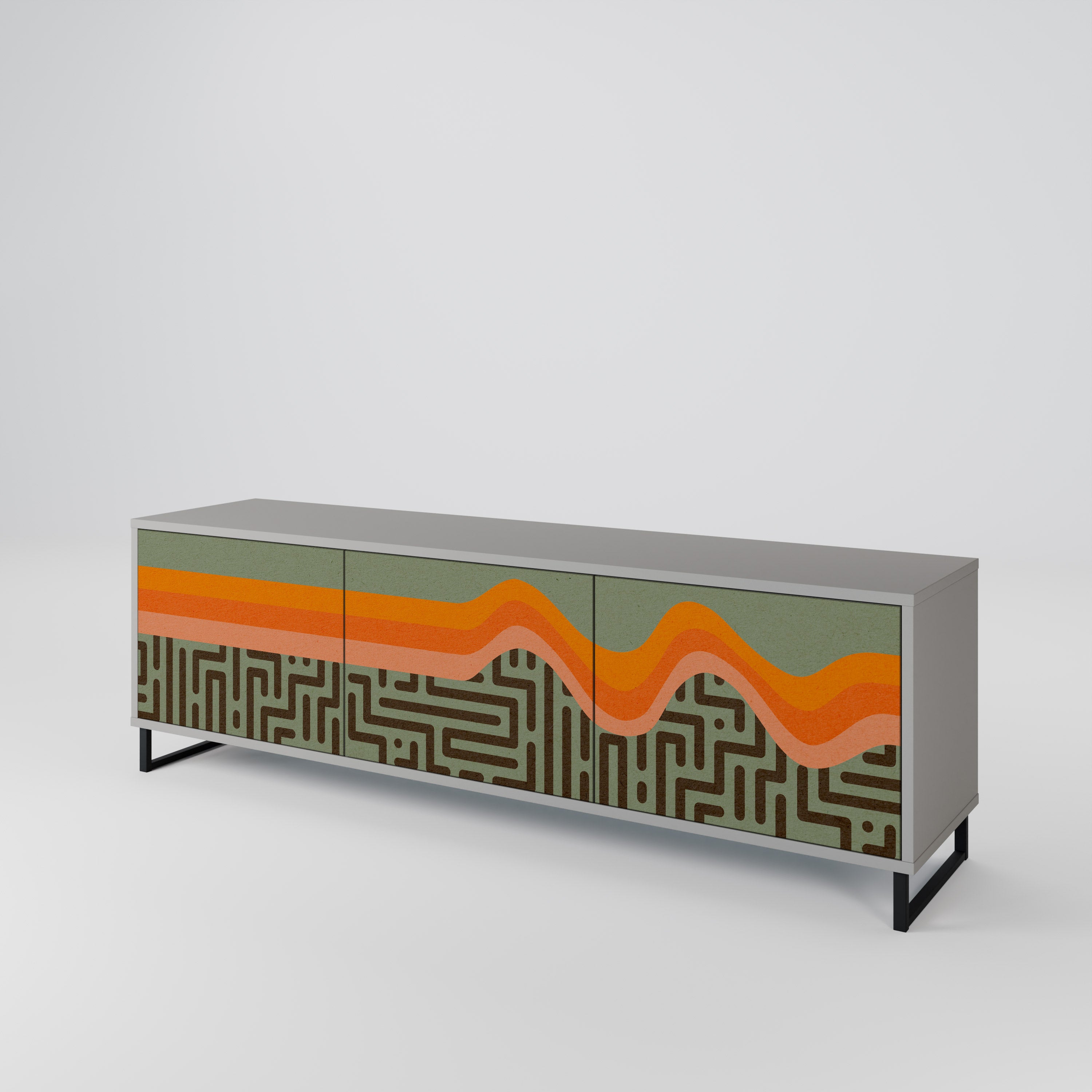 SIMPLE SOLUTIONS 3-Door TV Cabinet
