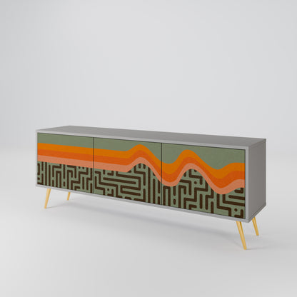 SIMPLE SOLUTIONS 3-Door TV Cabinet