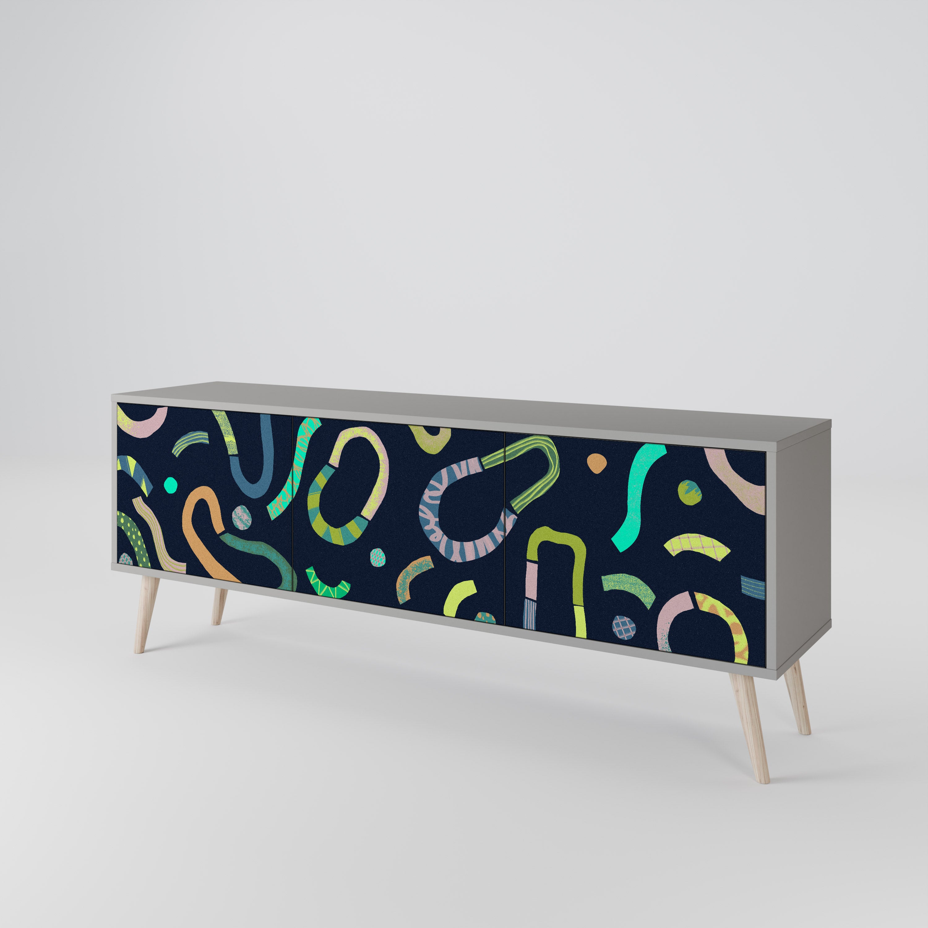 CONTRAST DANCE 3-Door TV Cabinet