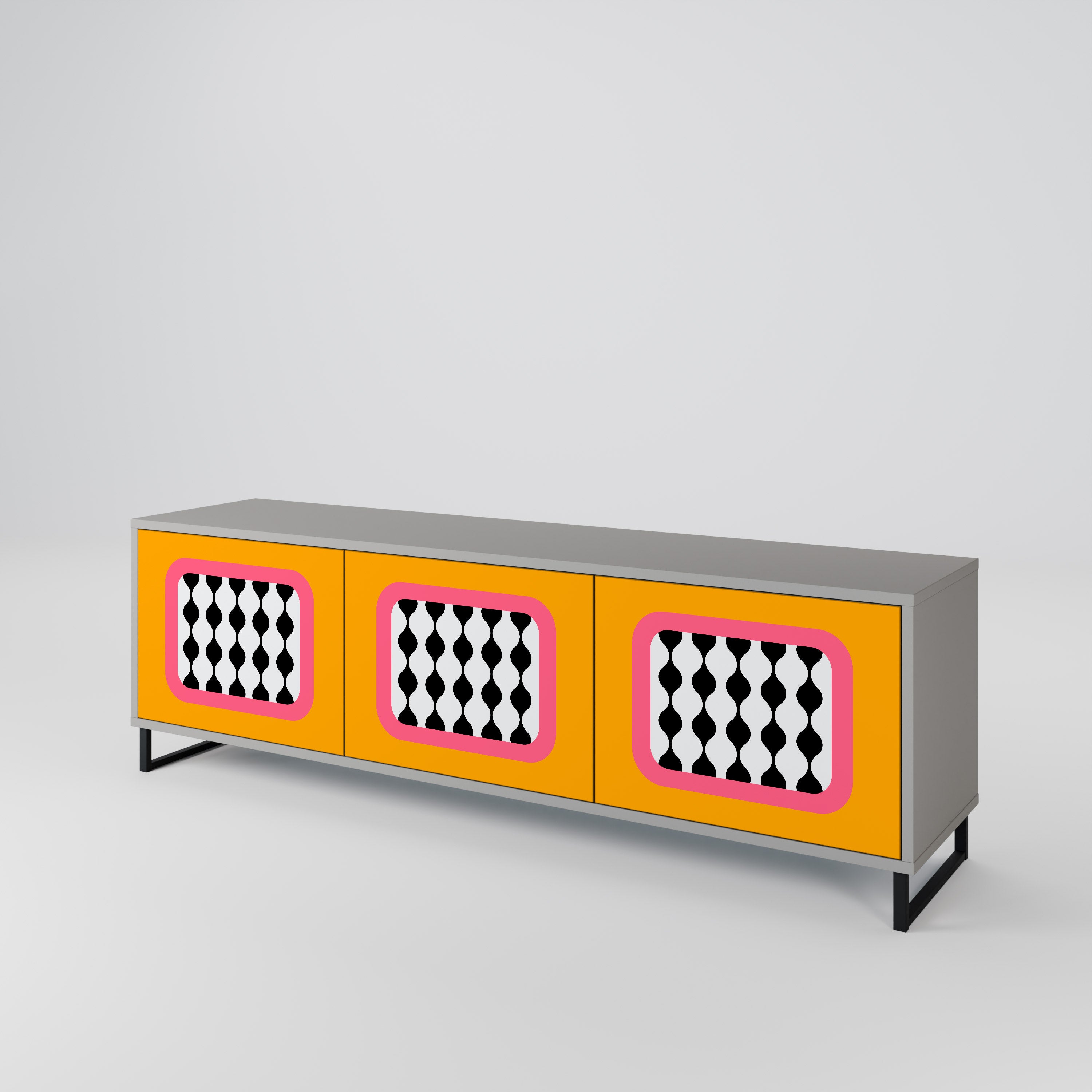 TEARS IN HEAVEN 3-Door TV Cabinet