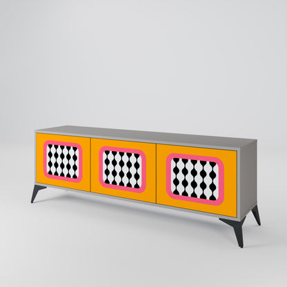 TEARS IN HEAVEN 3-Door TV Cabinet