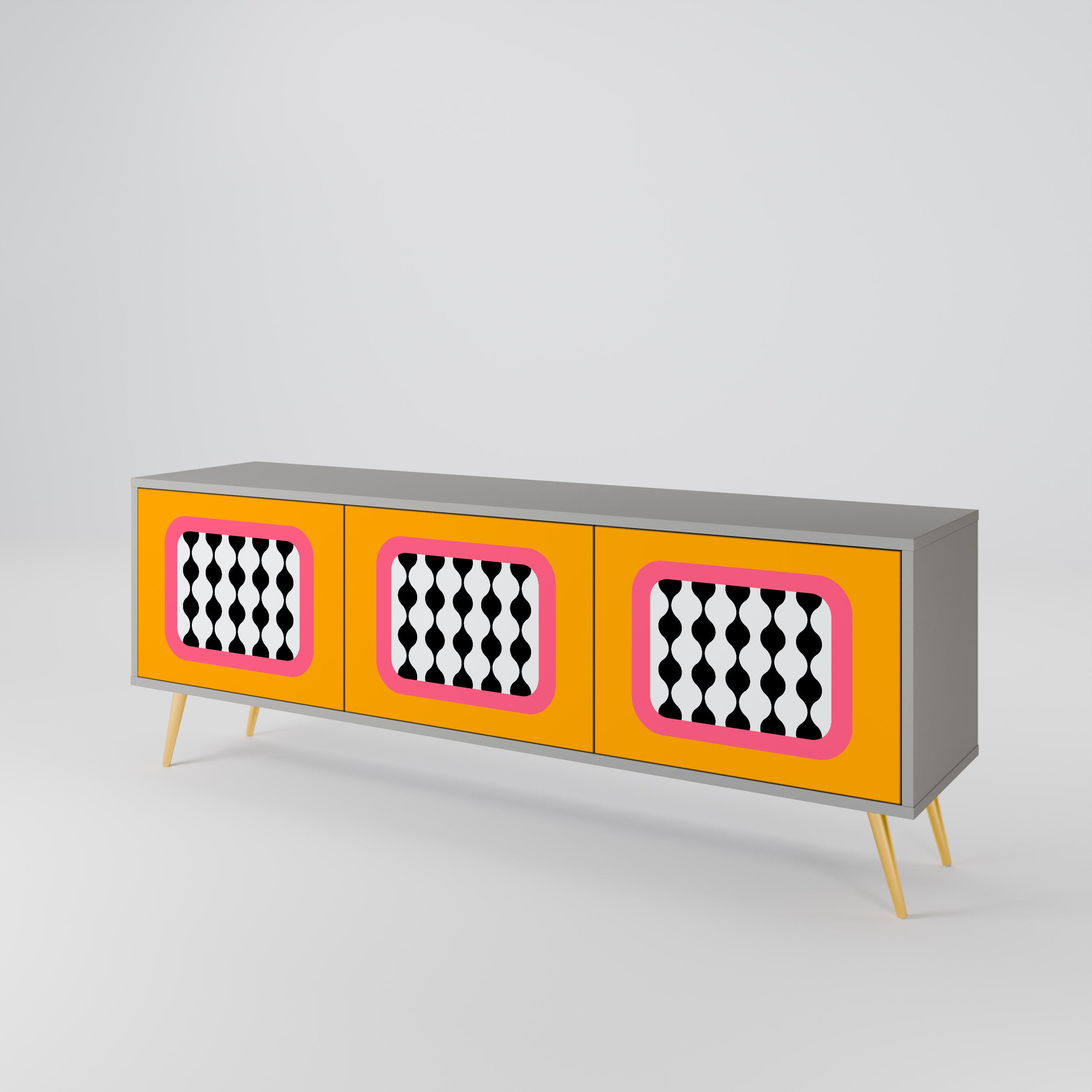 TEARS IN HEAVEN 3-Door TV Cabinet