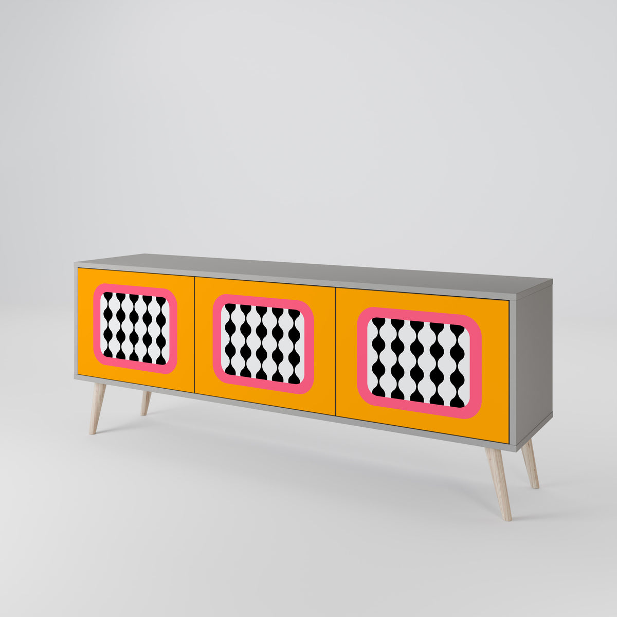 TEARS IN HEAVEN 3-Door TV Cabinet
