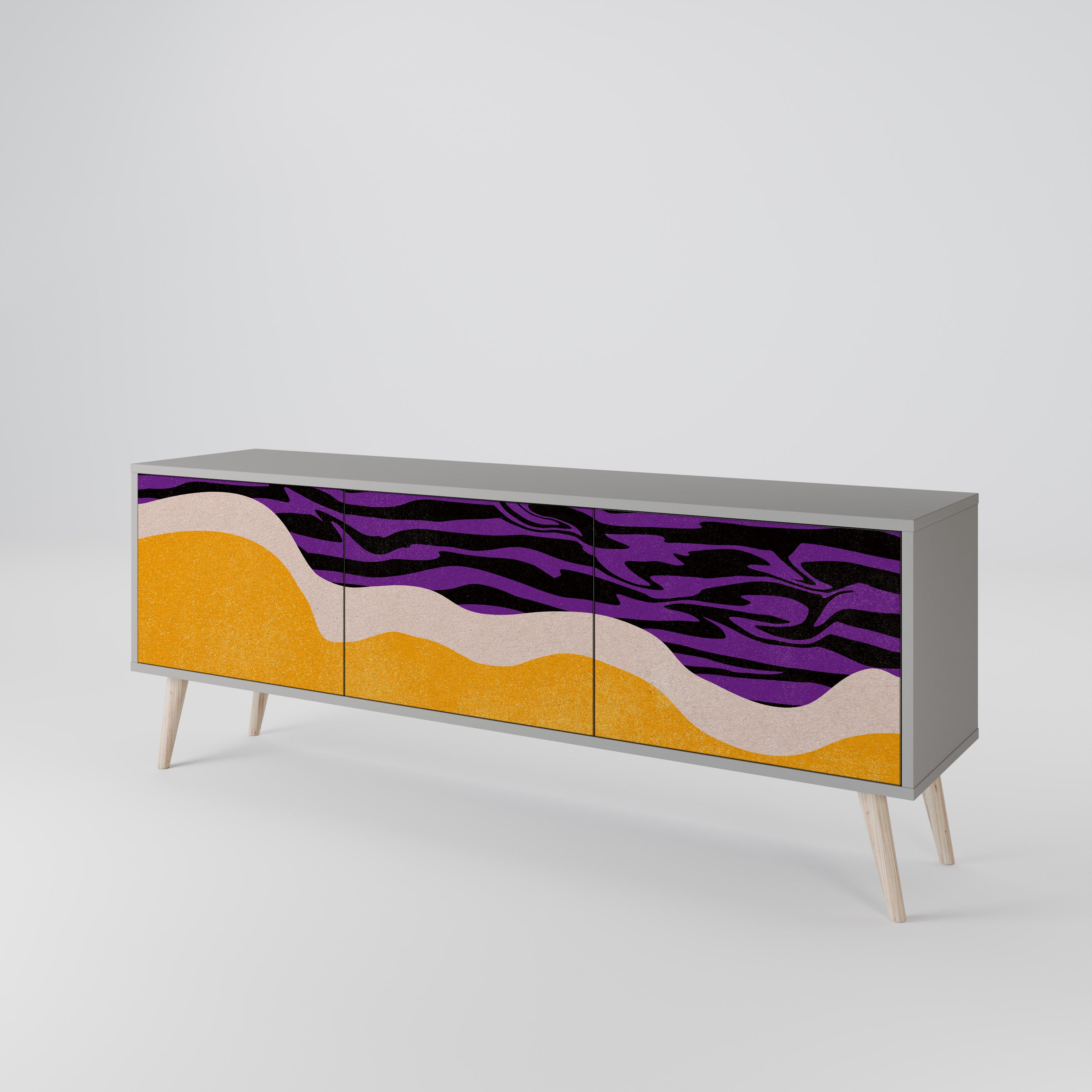 INDEPENDENT BORDER 3-Door TV Cabinet