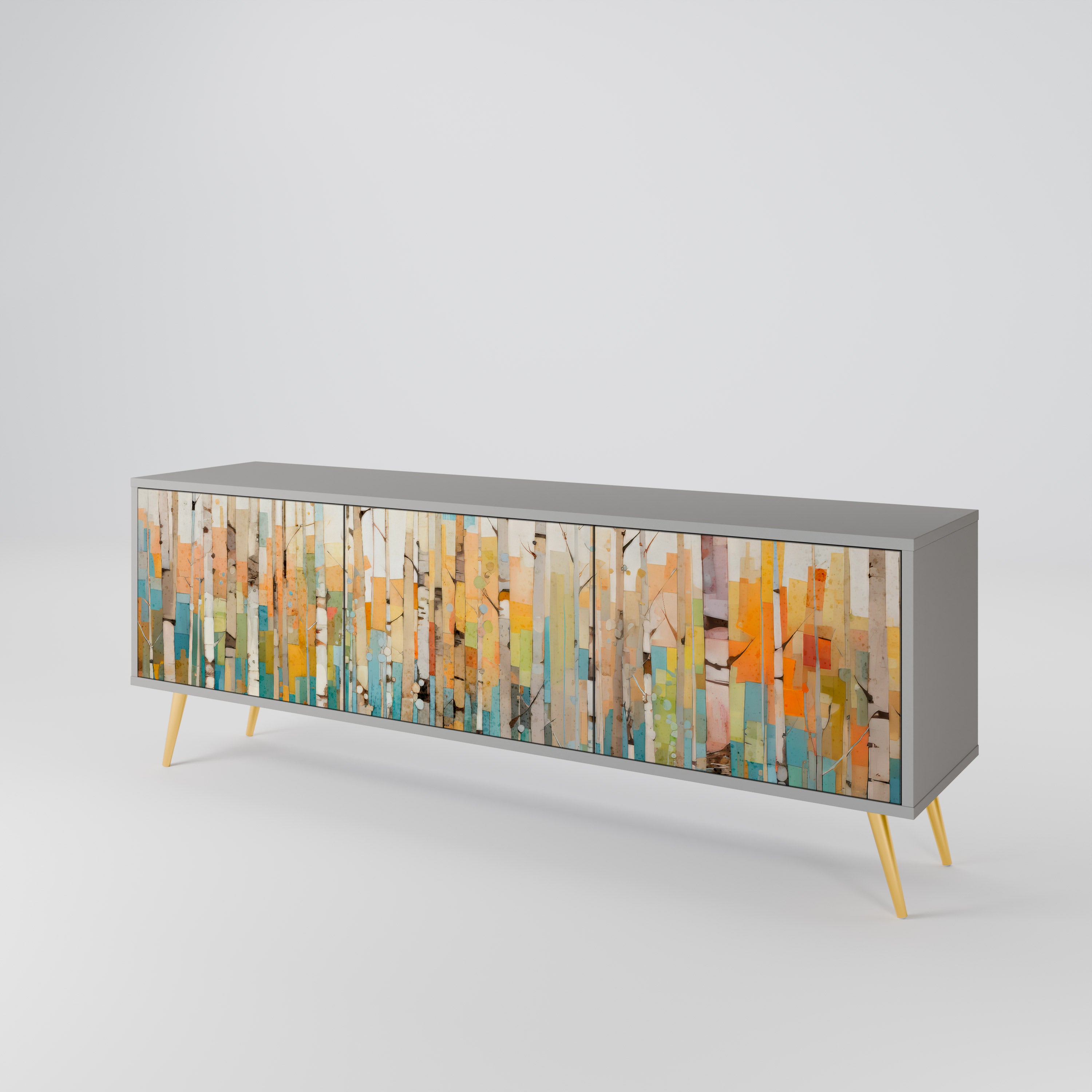 BIRCH KALEIDOSCOPE 3-Door TV Cabinet