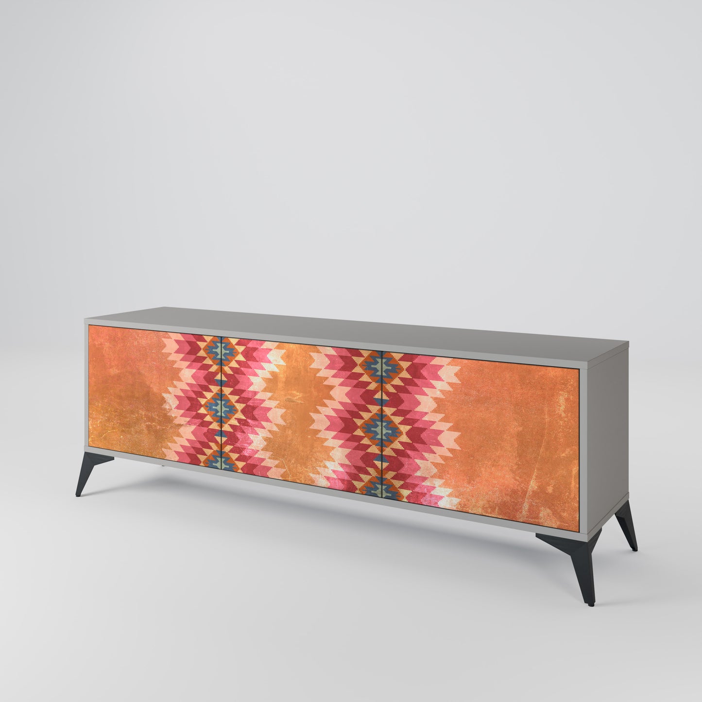 INDIAN FOLK 3-Door TV Cabinet
