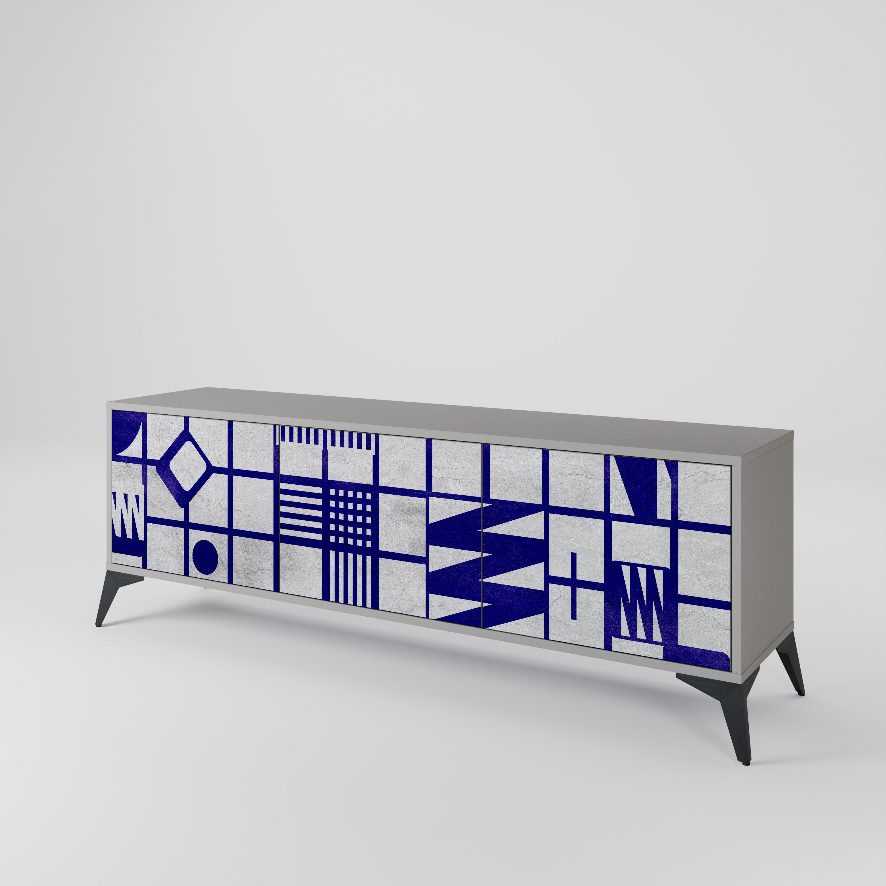 THE RIGHT PLACES 3-Door TV Cabinet