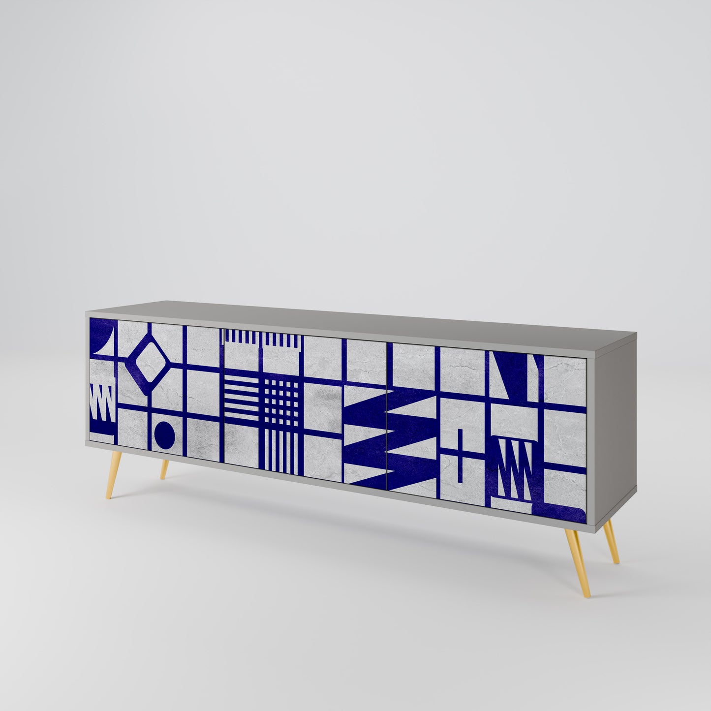 THE RIGHT PLACES 3-Door TV Cabinet