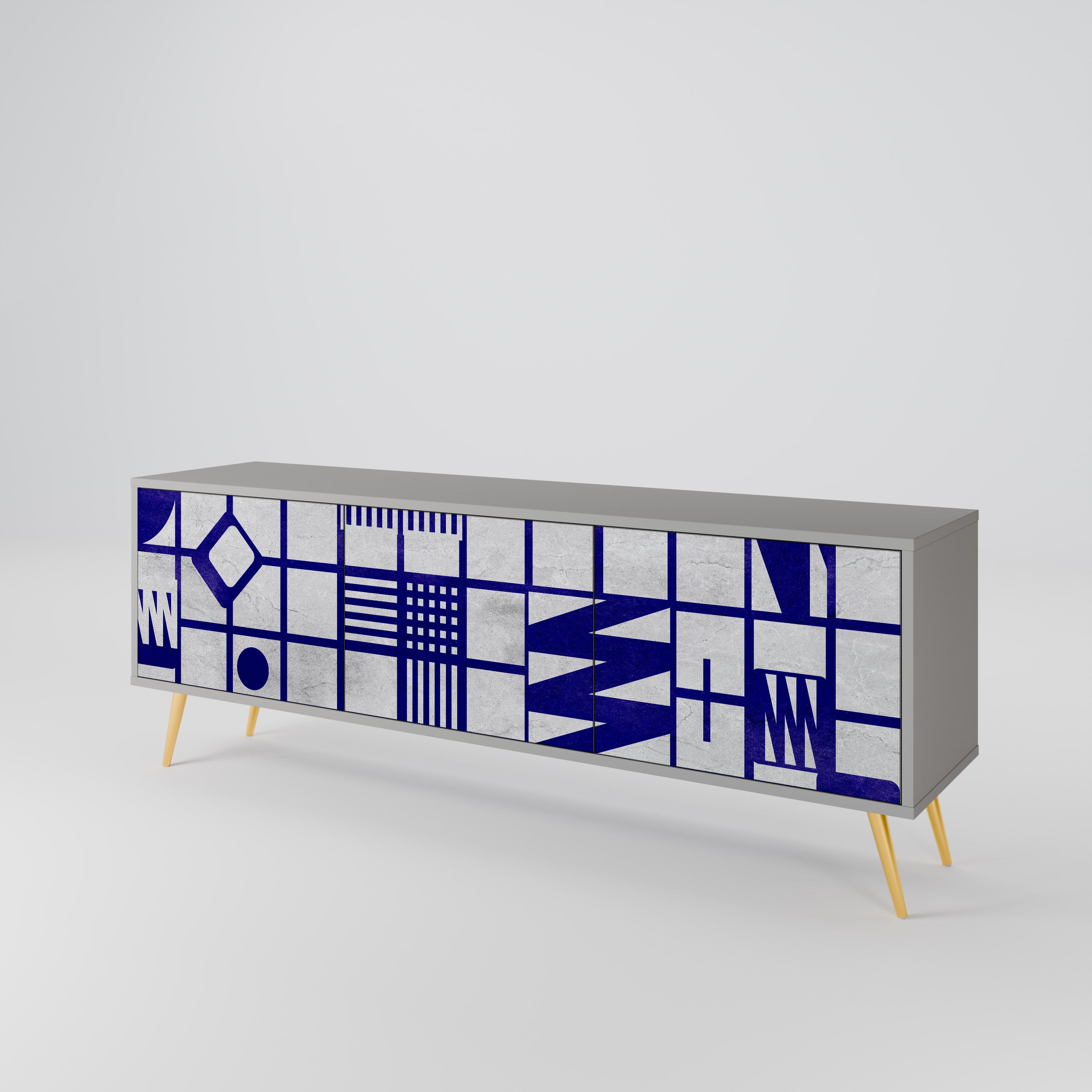 THE RIGHT PLACES 3-Door TV Cabinet