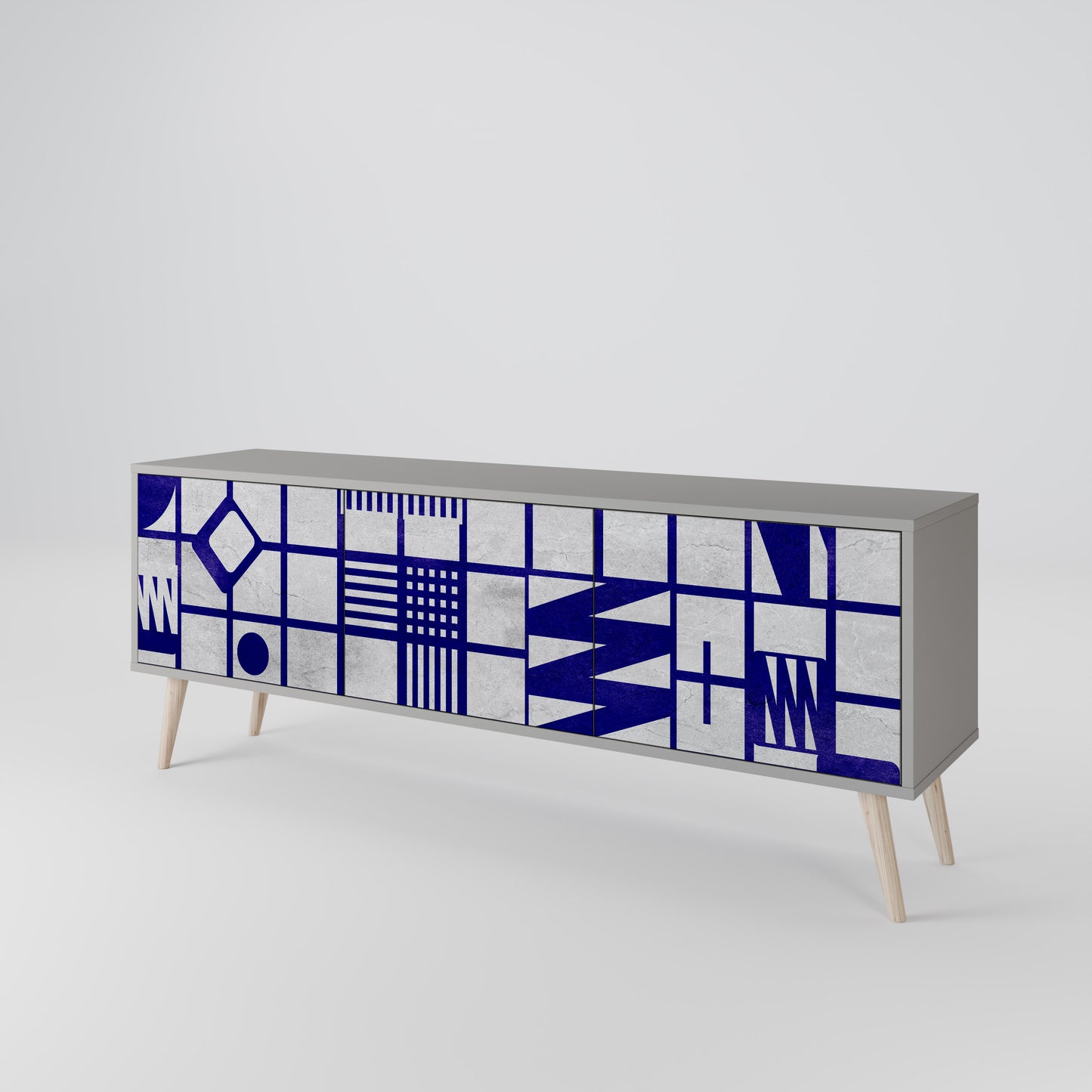 THE RIGHT PLACES 3-Door TV Cabinet