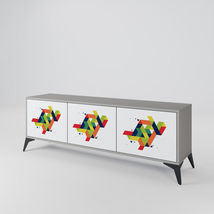 FUTURE SIGN 3-Door TV Cabinet
