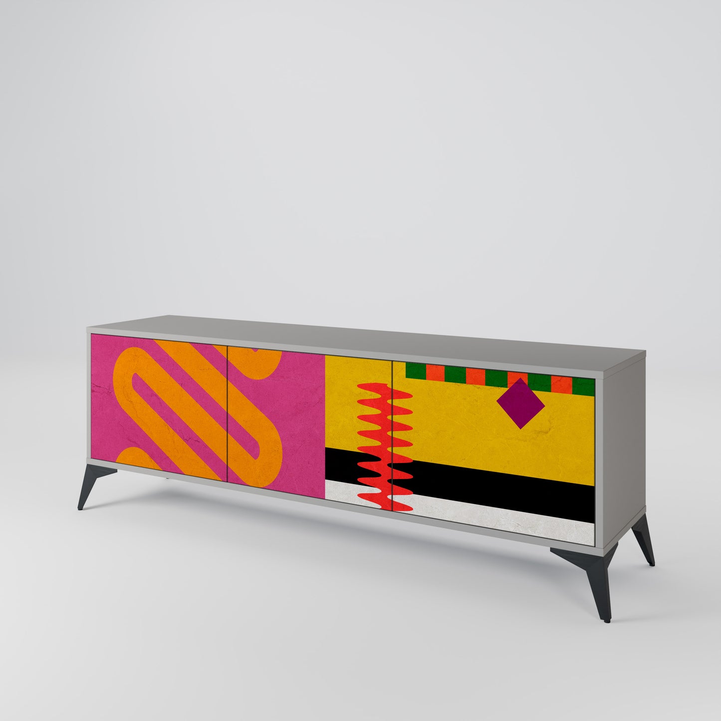 VIVID ART 3-Door TV Cabinet