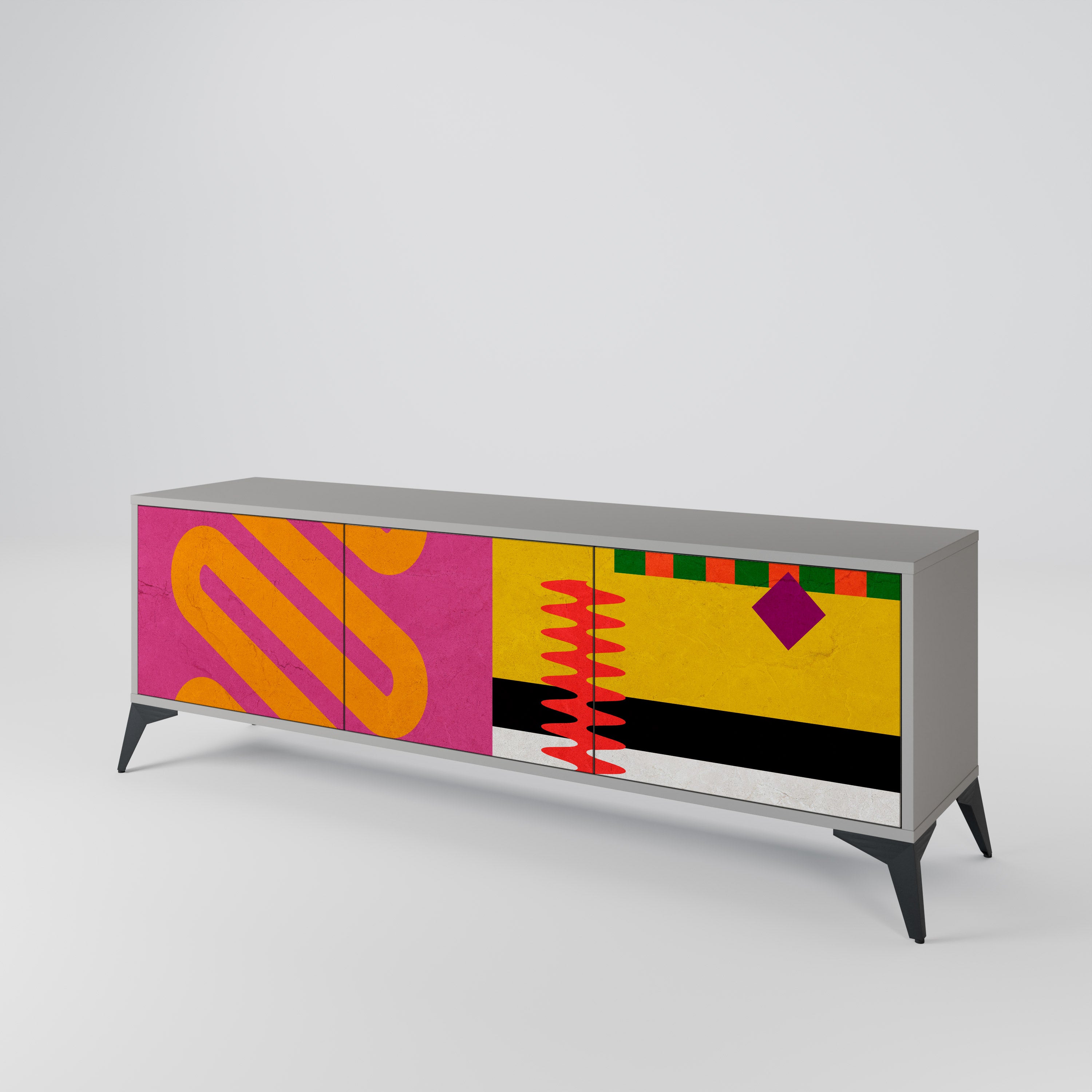 VIVID ART 3-Door TV Cabinet
