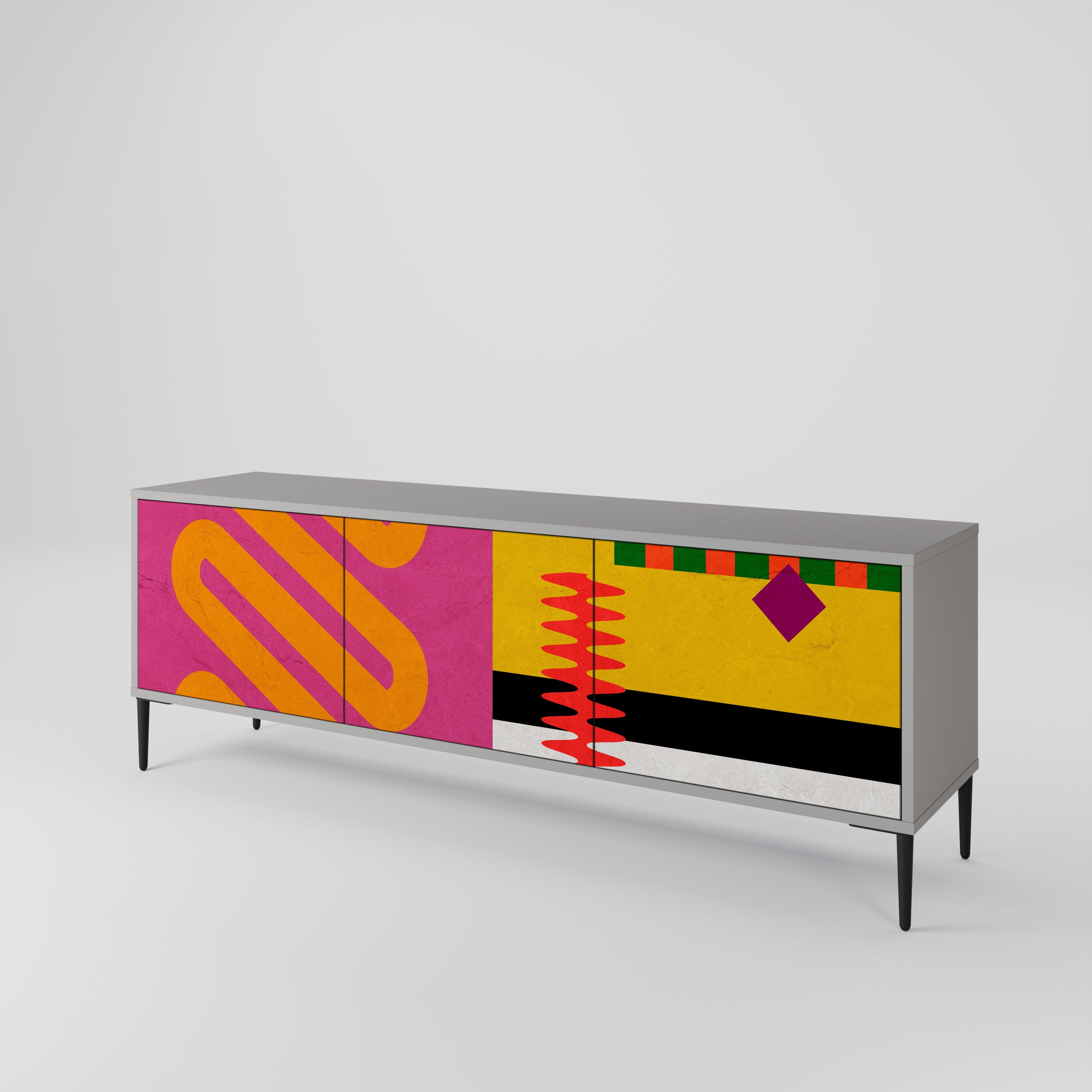 VIVID ART 3-Door TV Cabinet
