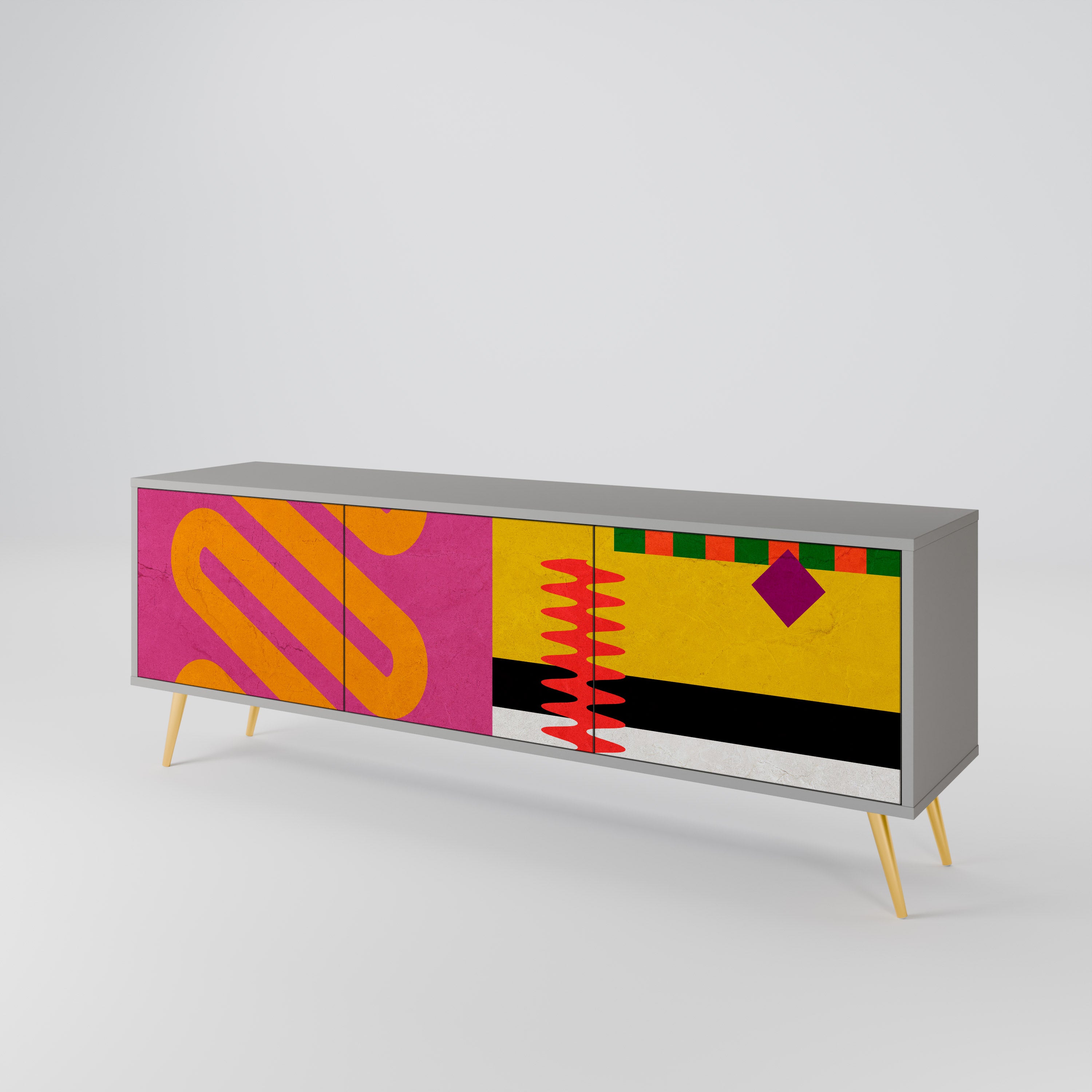 VIVID ART 3-Door TV Cabinet