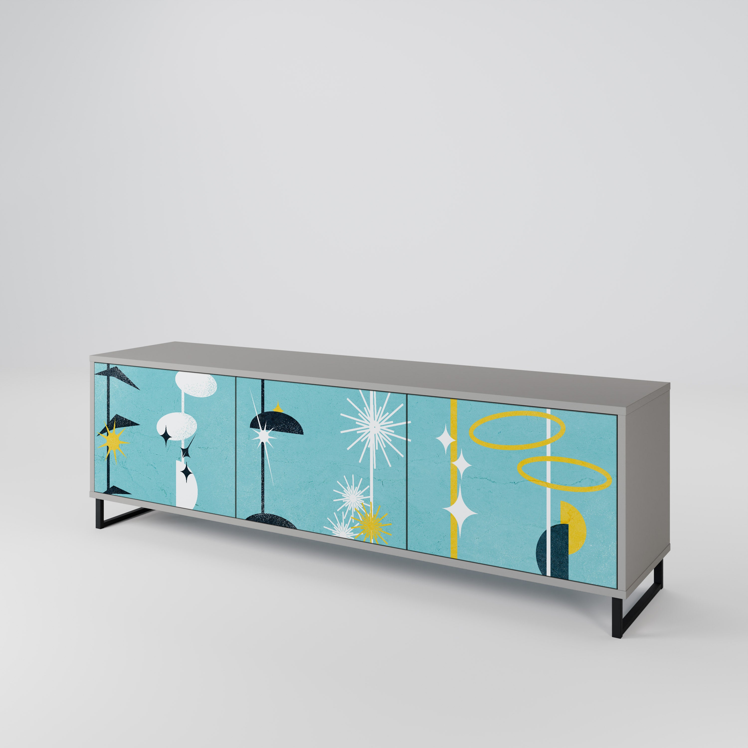 PATHS TO HAPPINESS 3-Door TV Cabinet