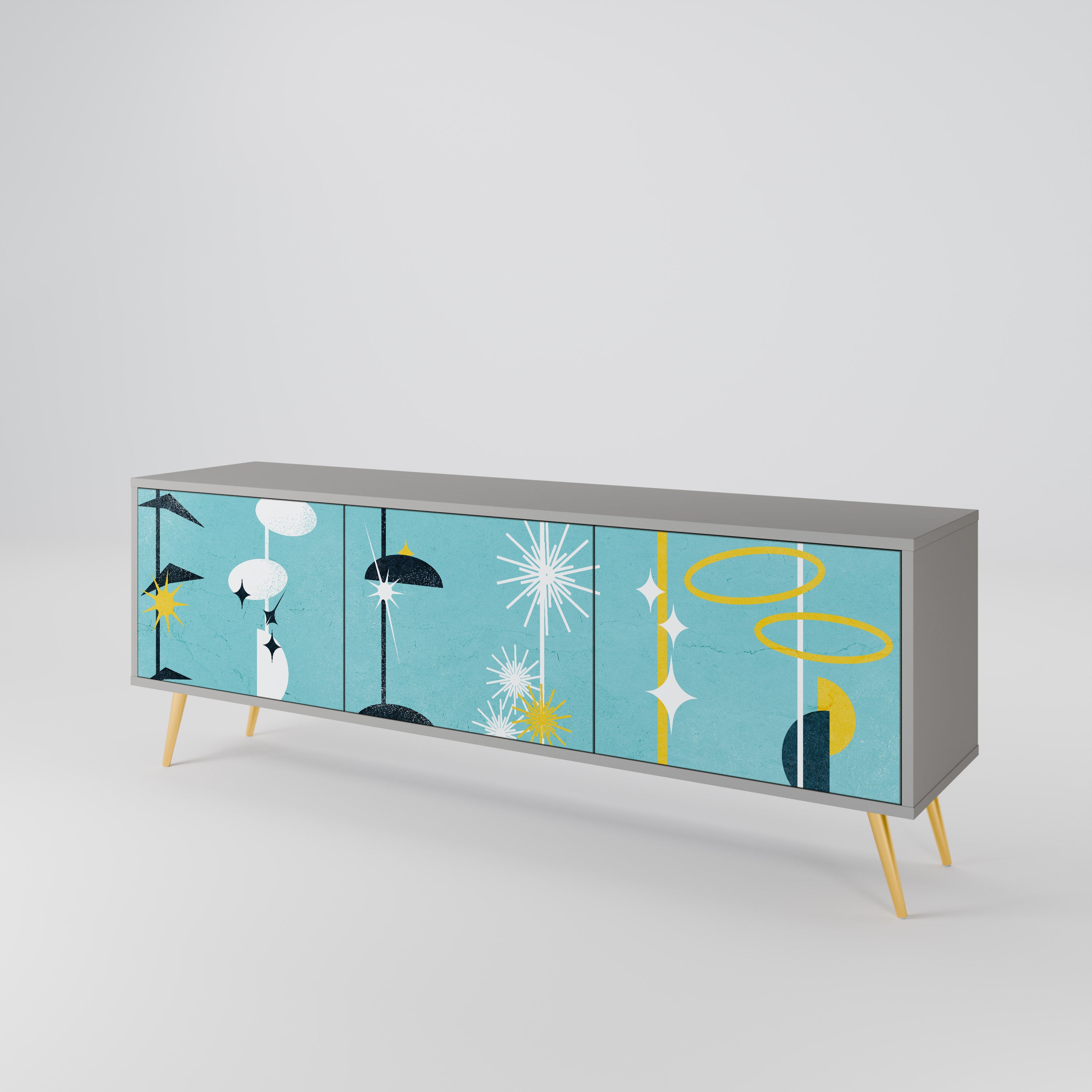 PATHS TO HAPPINESS 3-Door TV Cabinet
