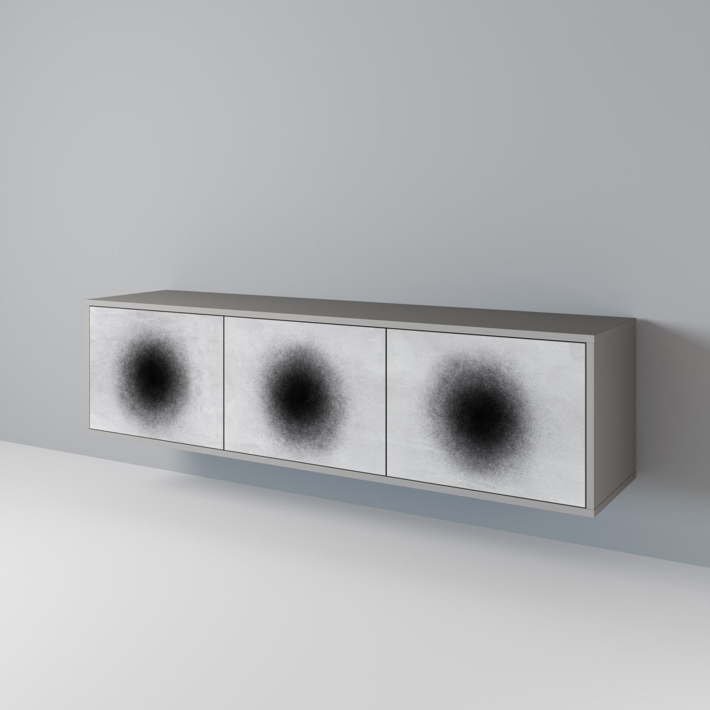 BLACK HOLE 3-Door TV Cabinet