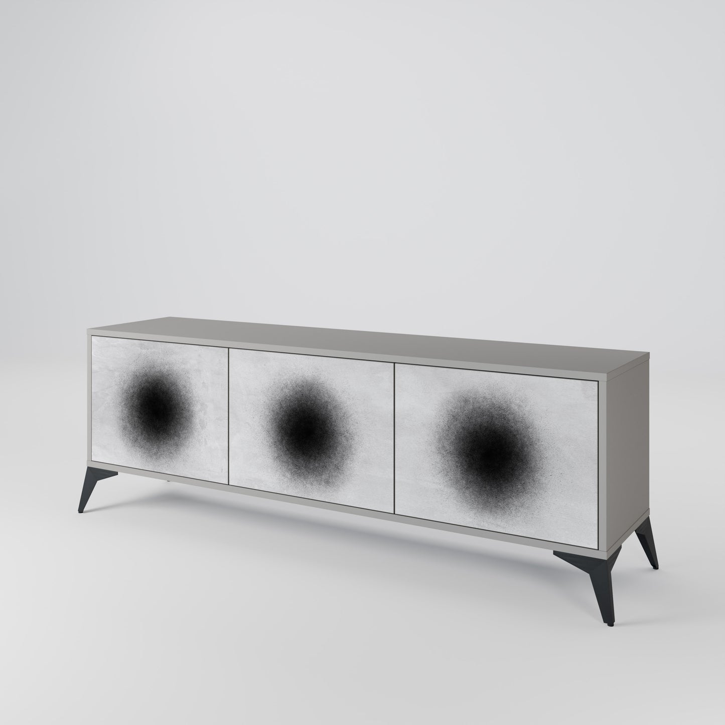 BLACK HOLE 3-Door TV Cabinet