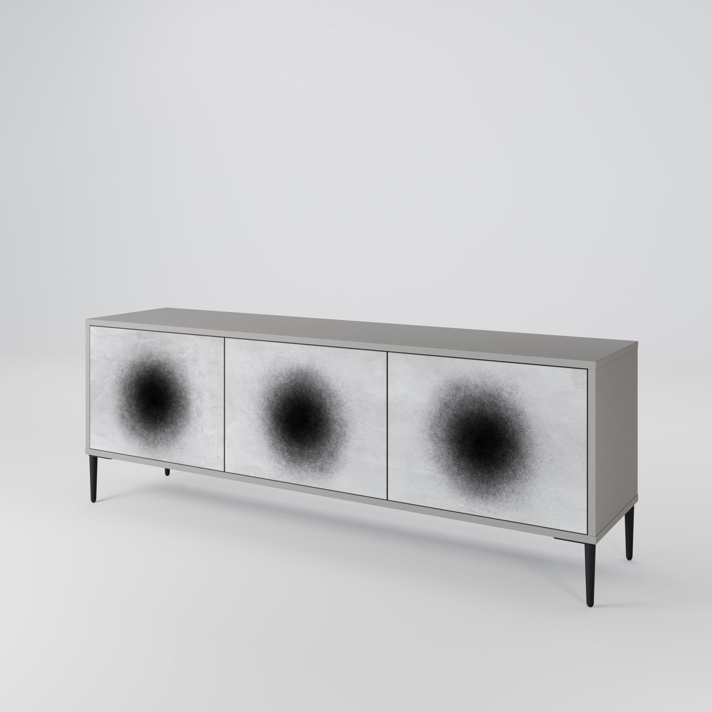 BLACK HOLE 3-Door TV Cabinet