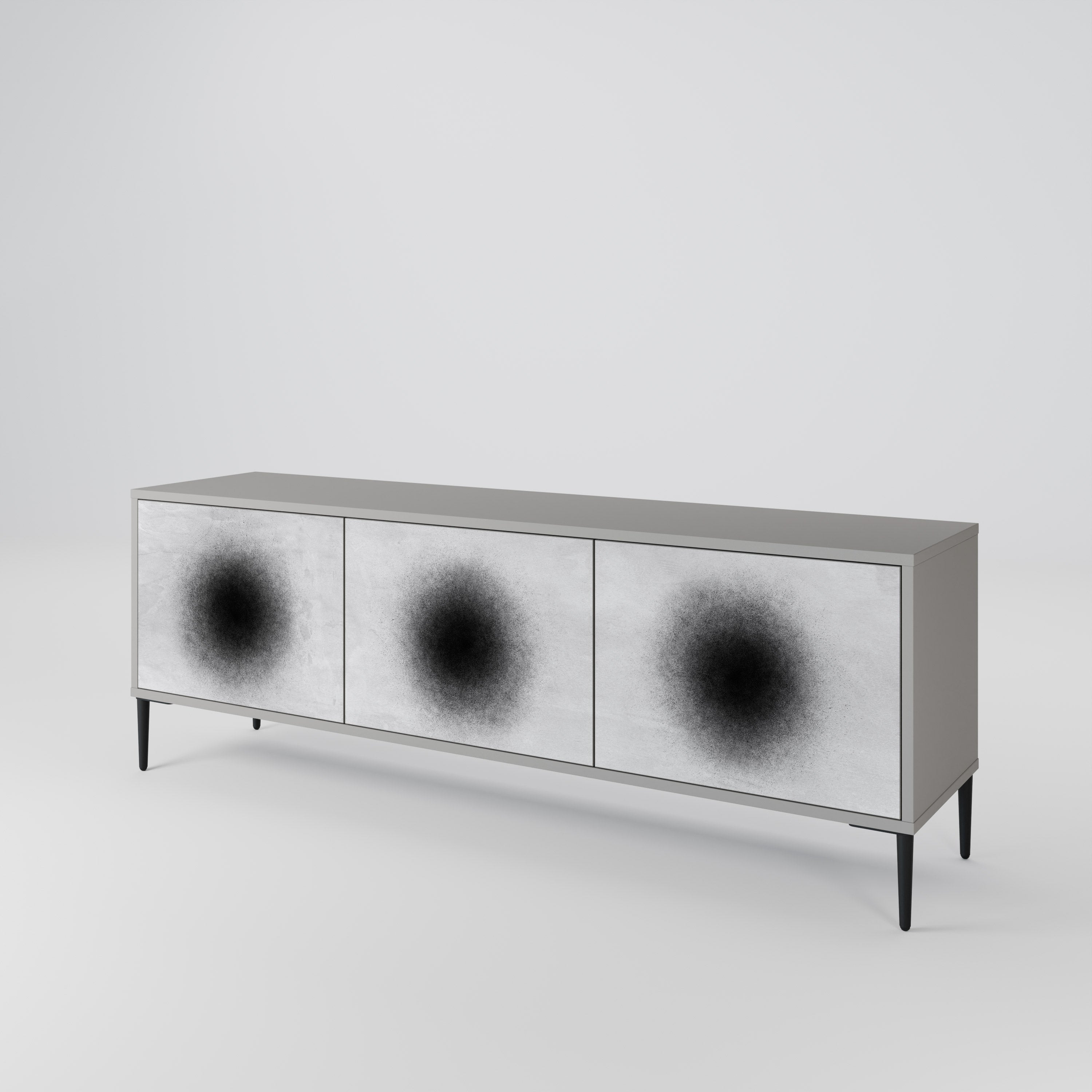 BLACK HOLE 3-Door TV Cabinet